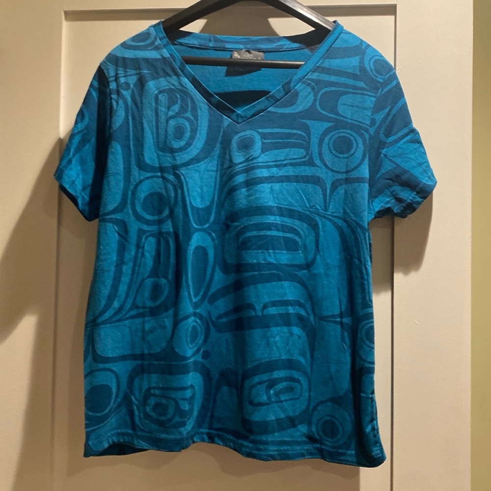 West Coast teal tshirt size large